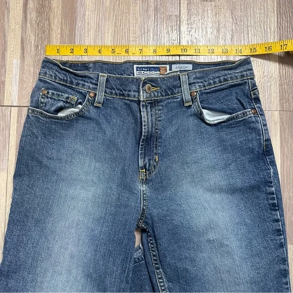 Old Navy Classic Blue Boot Cut Denim Jeans Size 8 - Picture 2 of 10